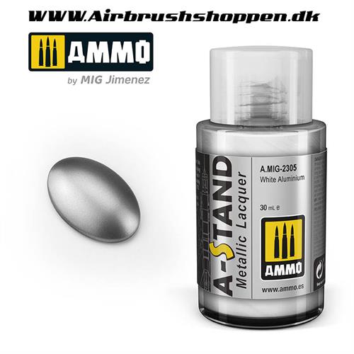 A.MIG 2305 White Aluminium  A-Stand Lacquer paint 30 ml
